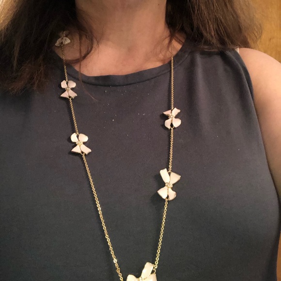 J. Crew Pink Bow Necklace - Picture 4 of 4